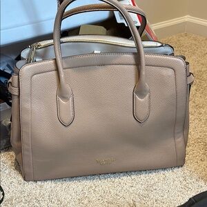 Kate Spade Tan Leather Satchel with Classic Design